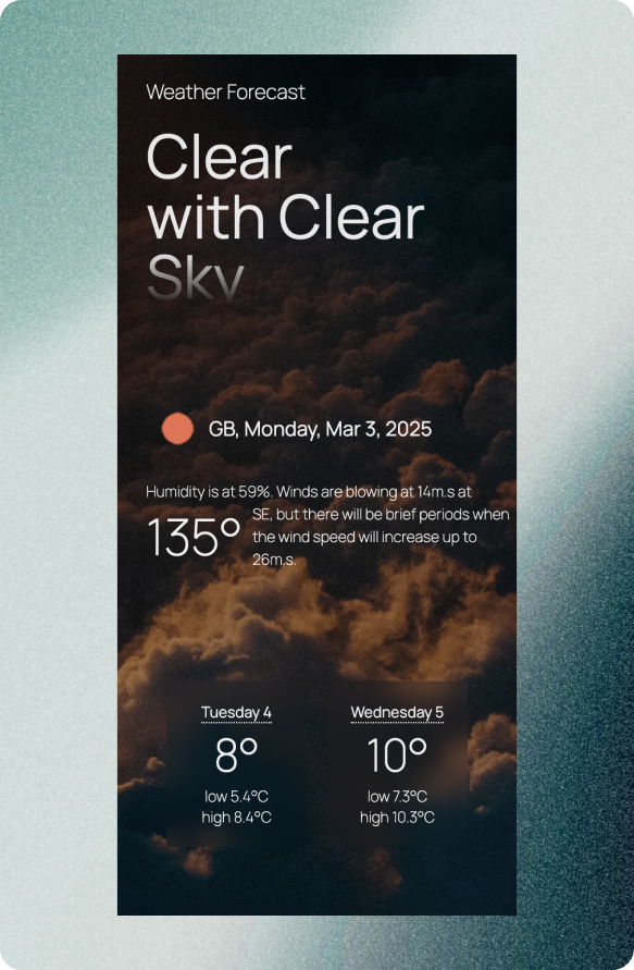 weatherai tablet format